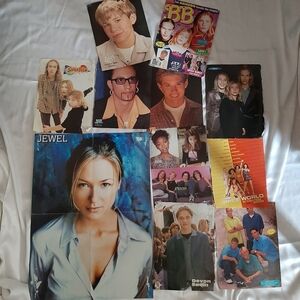 Vintage 90s Musicians & Actor Poster Pack.